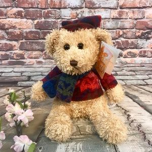 Flowers Inc. Winter Holidays Plush Bear with Beans
